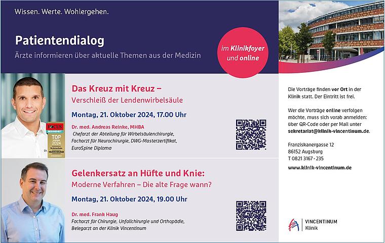 Klinik Vincentinum Augsburg Patientendialog Oktober 24